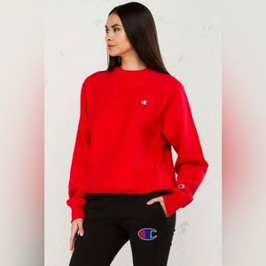 Red Champion woman’s sweatshirt Limited edition